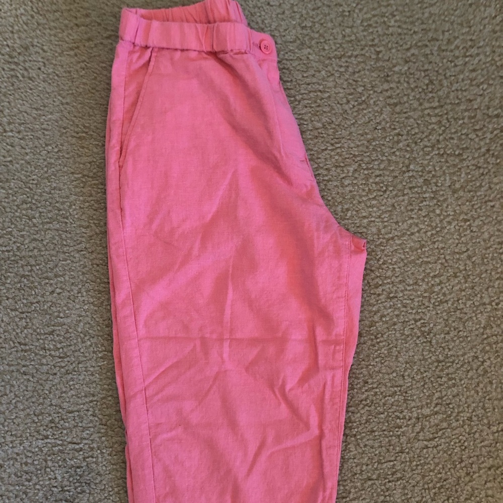 Christopher & Banks cropped linen pants